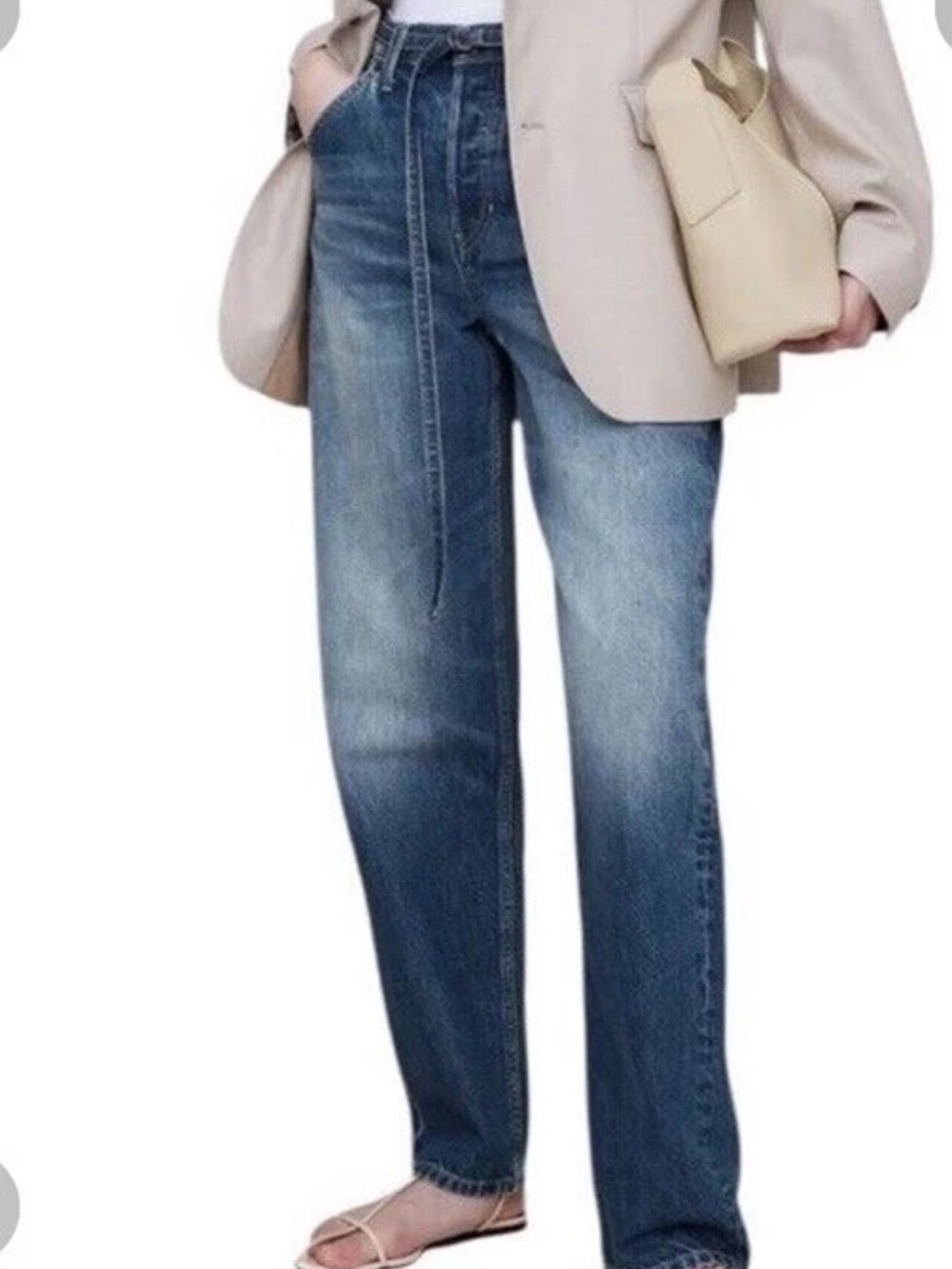 High Rise Rigid Bow Jeans